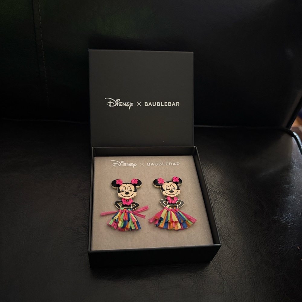 Disney x BaubleBar Black Jewelry Box NWOT